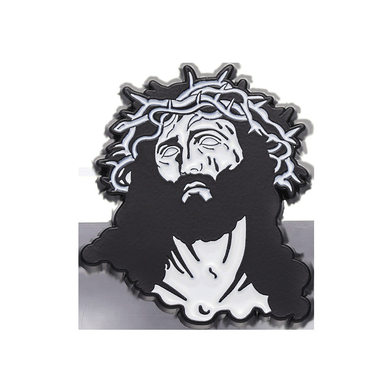 Cross Creative Pattern Hot Black White Brooches