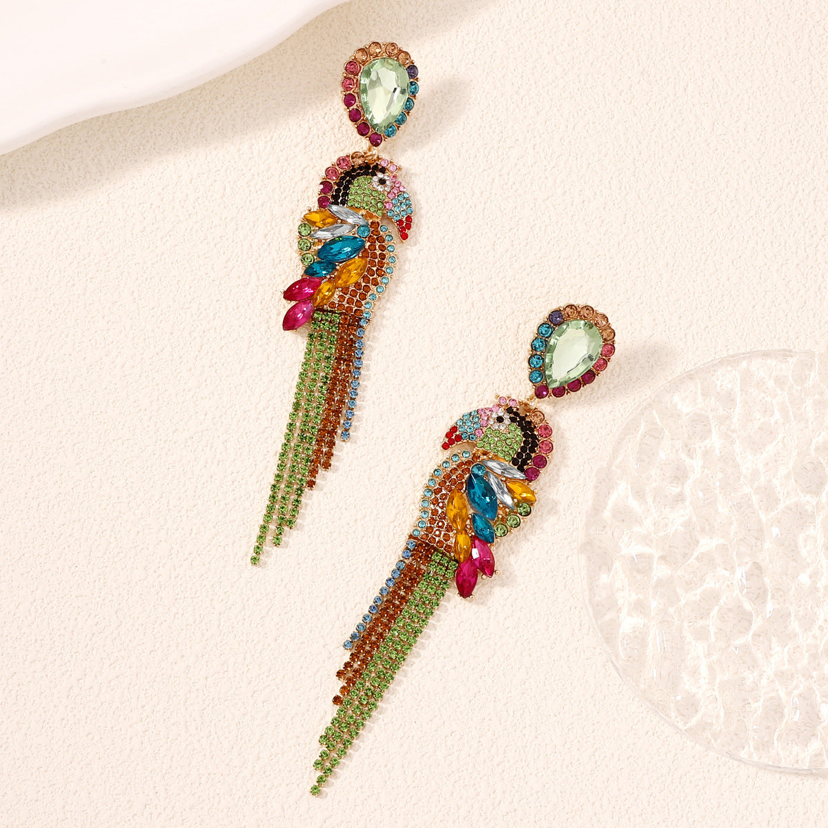 Bird Diamond Cute Light Luxury Fashion Earrings