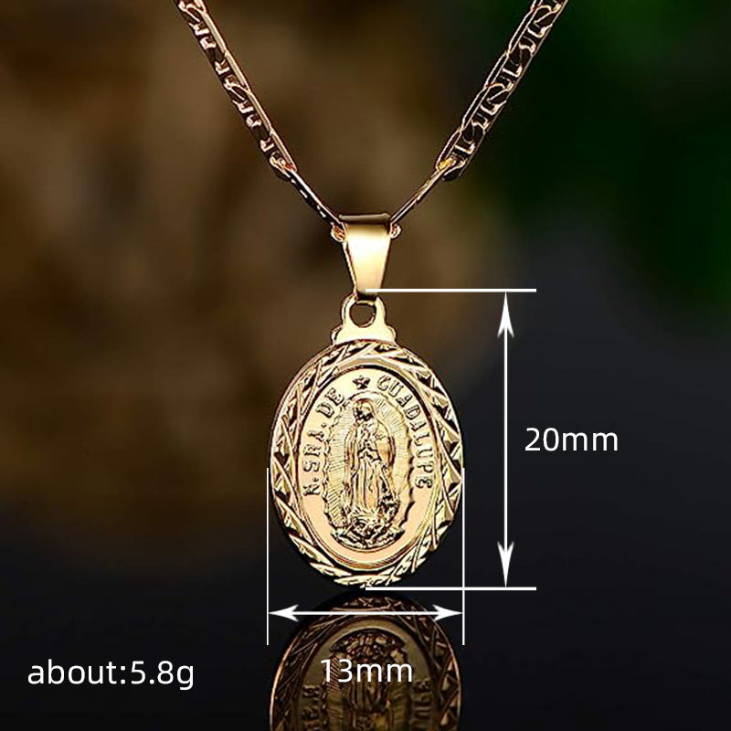 Women's & Men's Shi Personality Trendy Day Chain Oval Fashion Pendants
