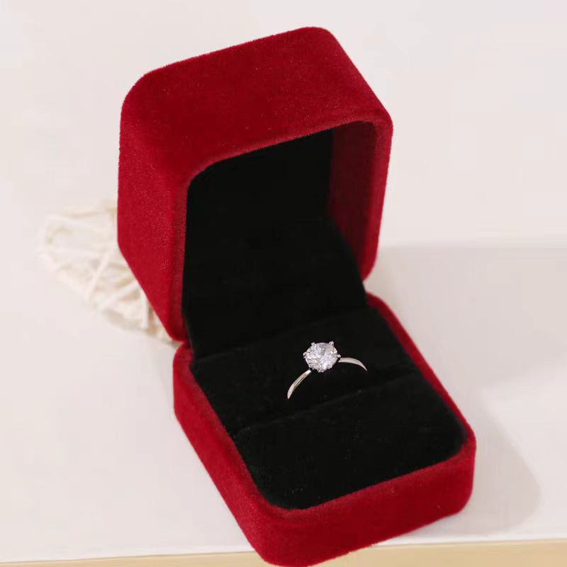 Real Couple Diamond Wedding Flashing Adjustable Rings