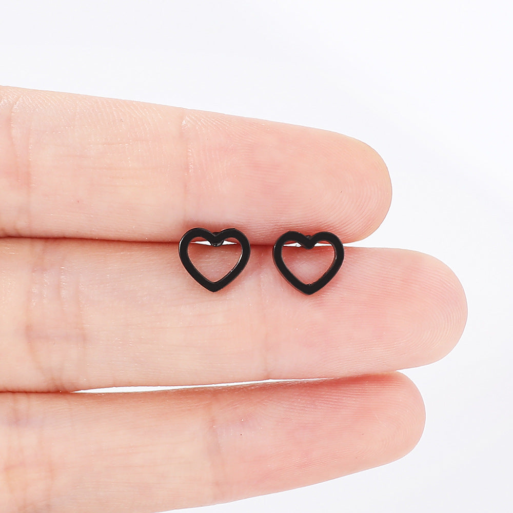 Stainless Steel Fashion Love Shape Simple Rings