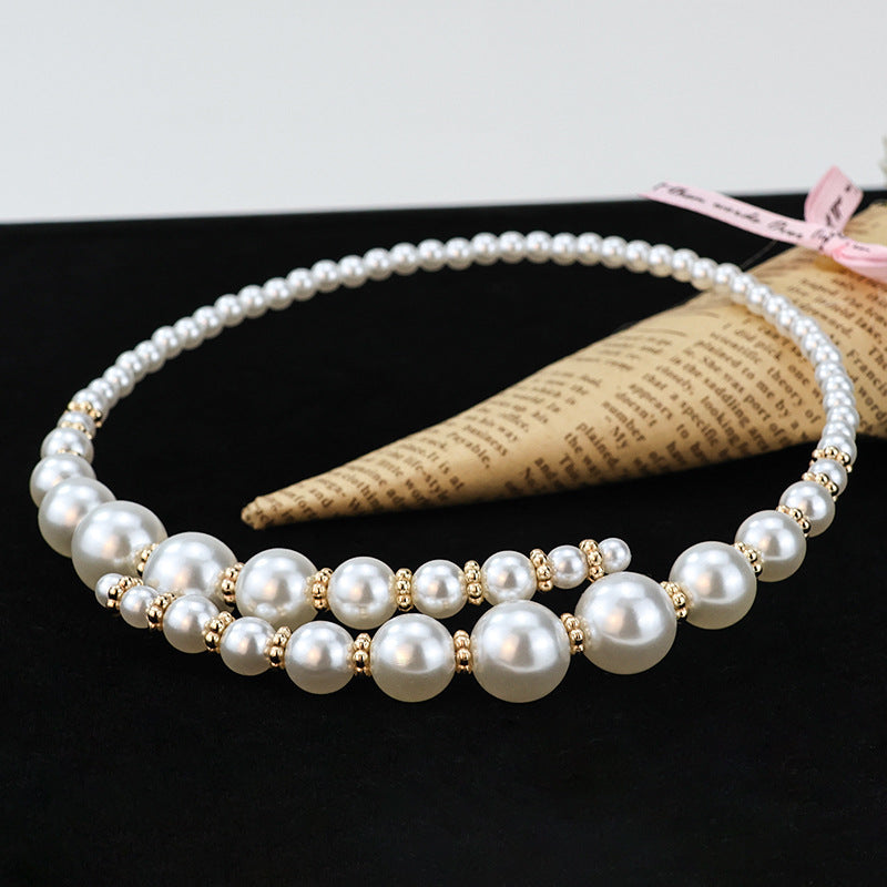 Women's Pearl Chain Clavicle Korean Style Niche Design Collar
