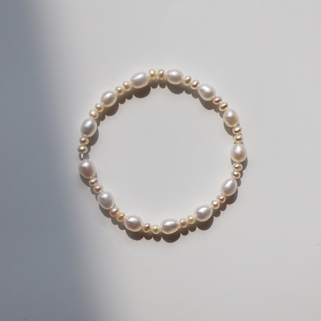 Pearl Female Design Strong Light Bells Of Ireland Elastic String Bracelets