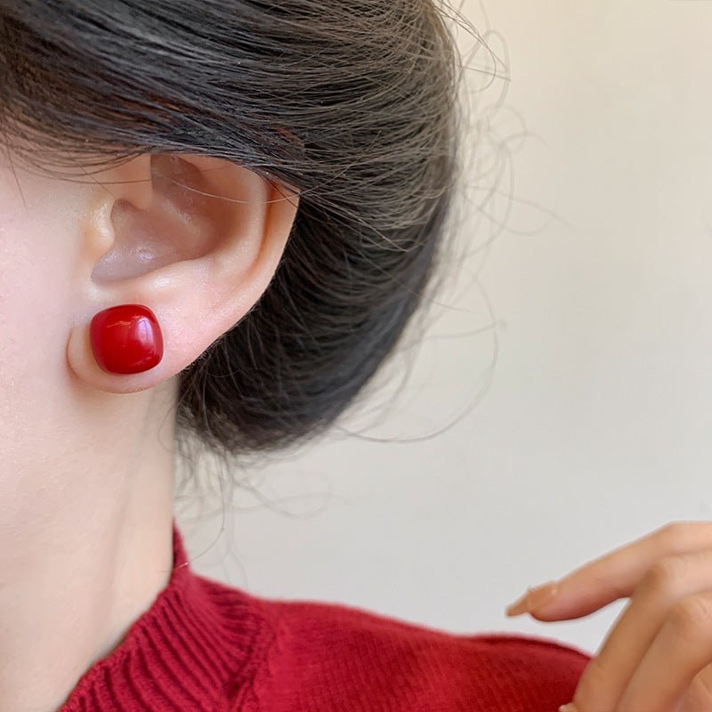 Pattern Love Artificial Pearl Festive High-grade Earrings