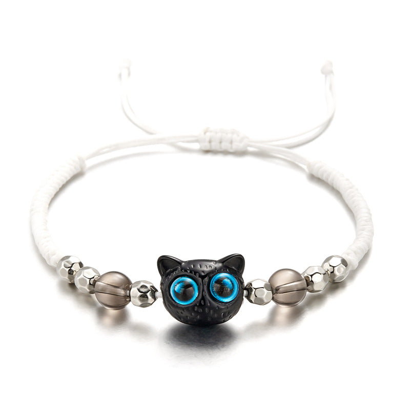 Women's & Men's Cat Kitty Couple Models Adjustable Carrying Bracelets