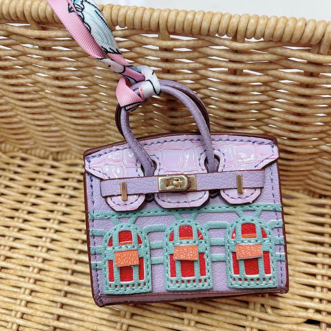 Mini Bag Window Small House Charm Hanging Ornaments