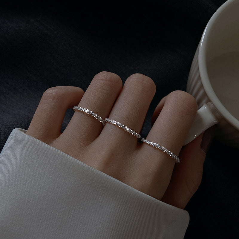 Sweet Starry Female Retro Fashion Hot Sparkling Graceful Hip Hop Rings