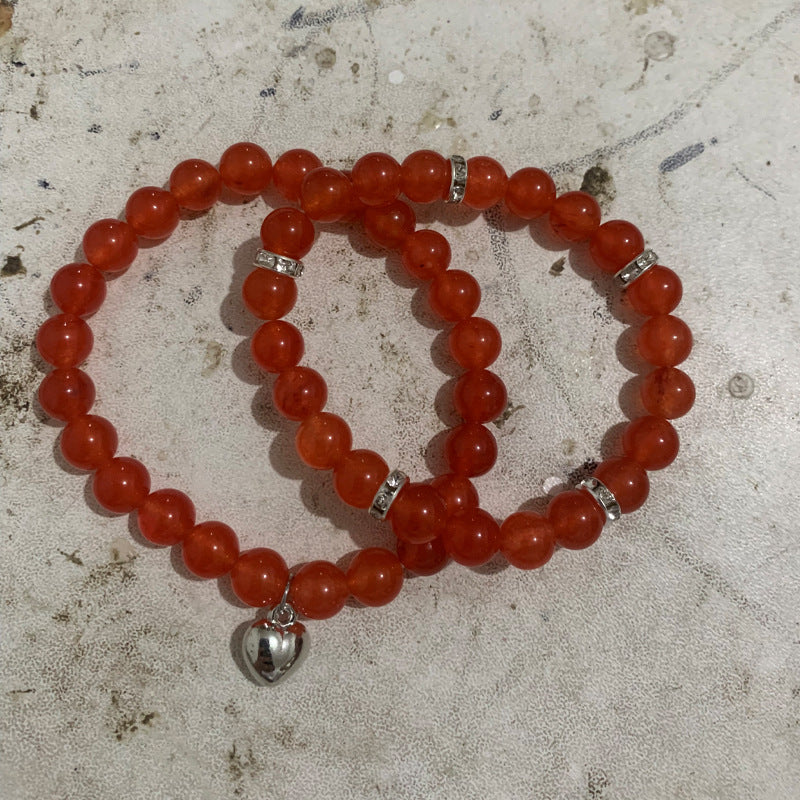 Aventurine Red Agate Pieces Suit Ornament Bracelets