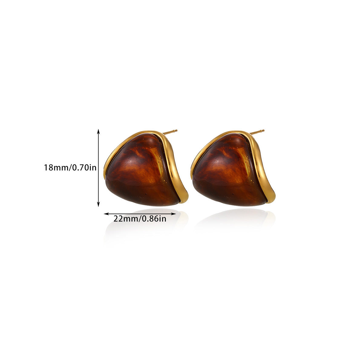 Women's Coffee Color For Light Luxury Temperament High Sense Earrings