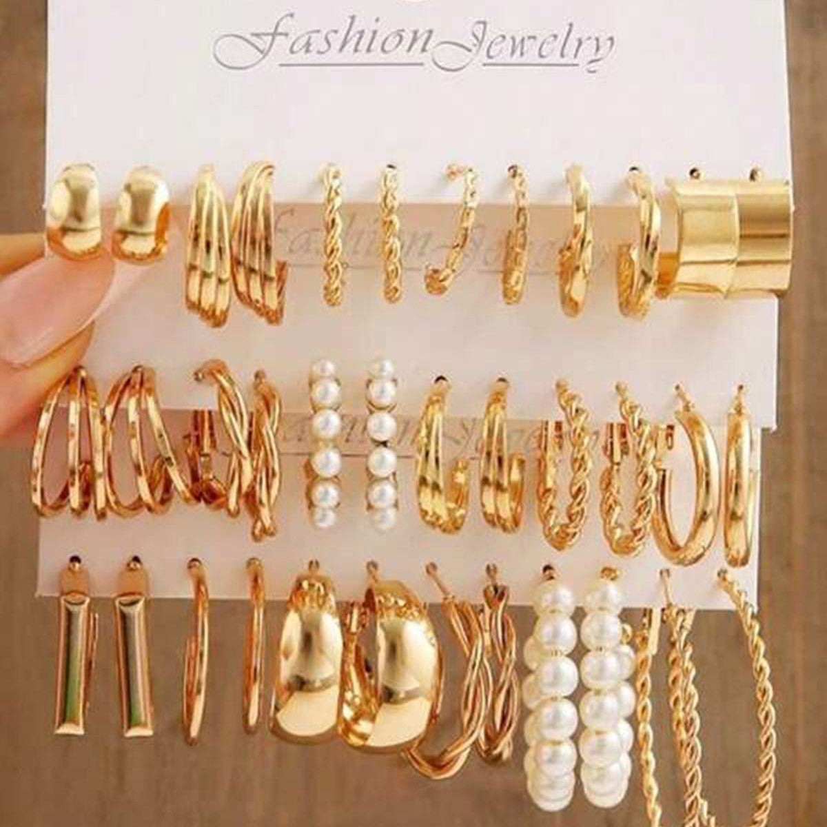 Ear Clip Creative Personality Card Pieces Rings