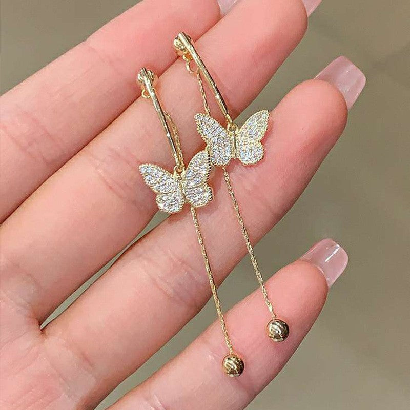 Luxury Fashion Versatile Elegant High-grade Sweet Cool Personality Earrings