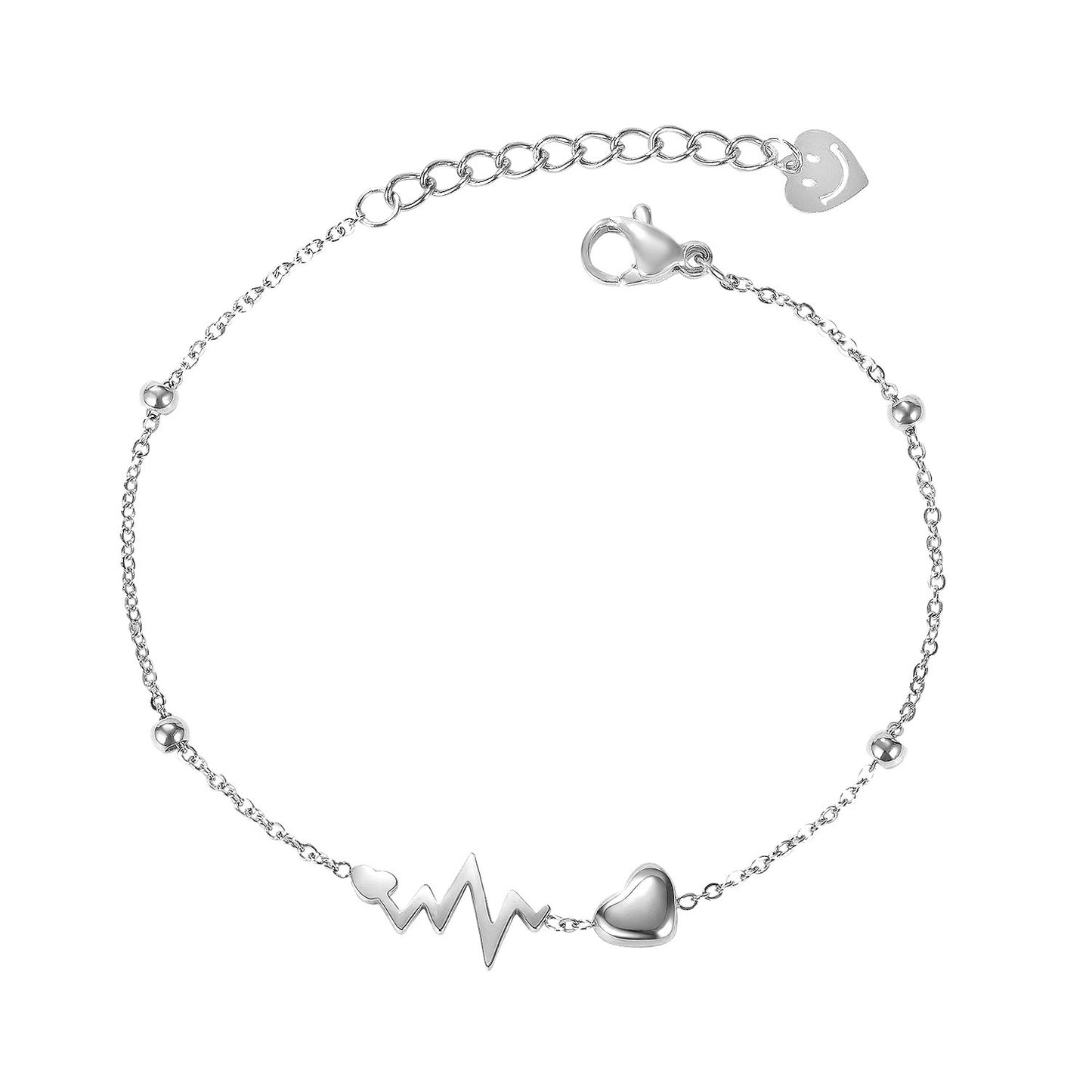 Ecg Titanium Steel Niche Mori Love Bracelets