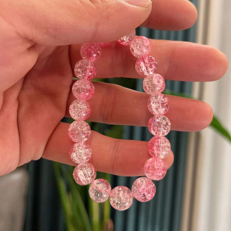 Glass Chipping Beads Gradient Color Micro Bead Bracelet