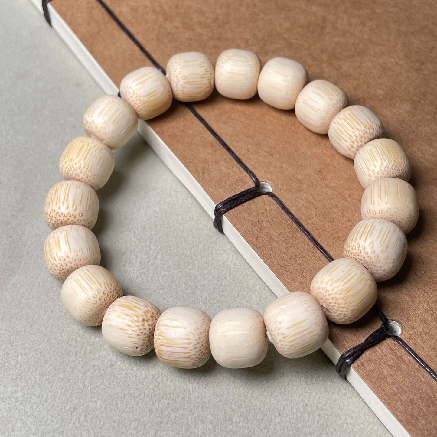Women's & Men's Couple Serpentine Wood Old Materials High Density Beads Traditional Chinese Bracelet