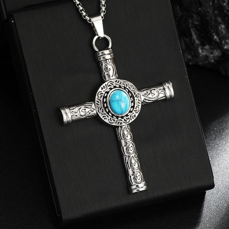 Women's & Men's Simplicity Long Gothic Vintage Stainless Steel Pendants