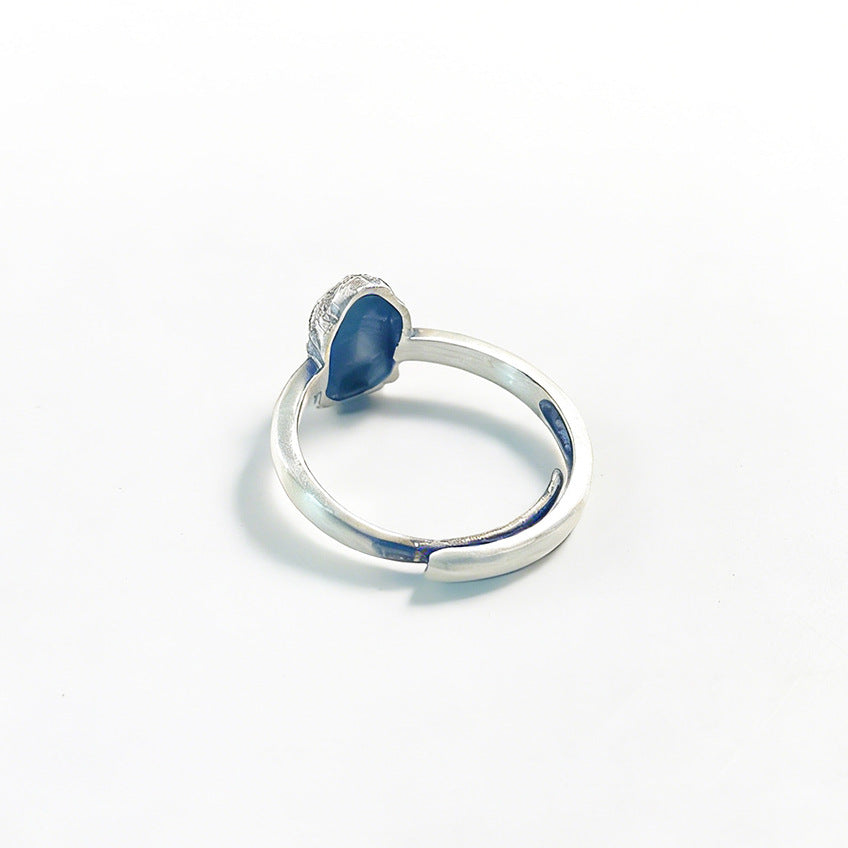 Ethnic Style Vintage Thai Sier Male Lady's Forefinger Head Ring