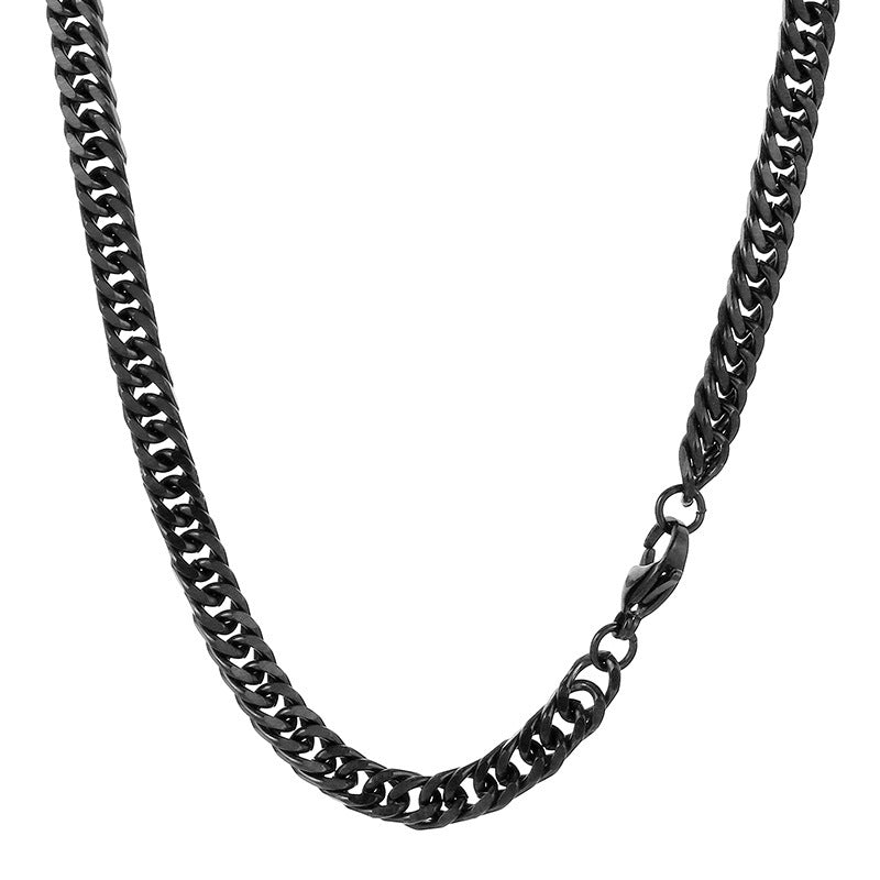 Trendy Cool Cuban Link Chain Titanium Necklaces