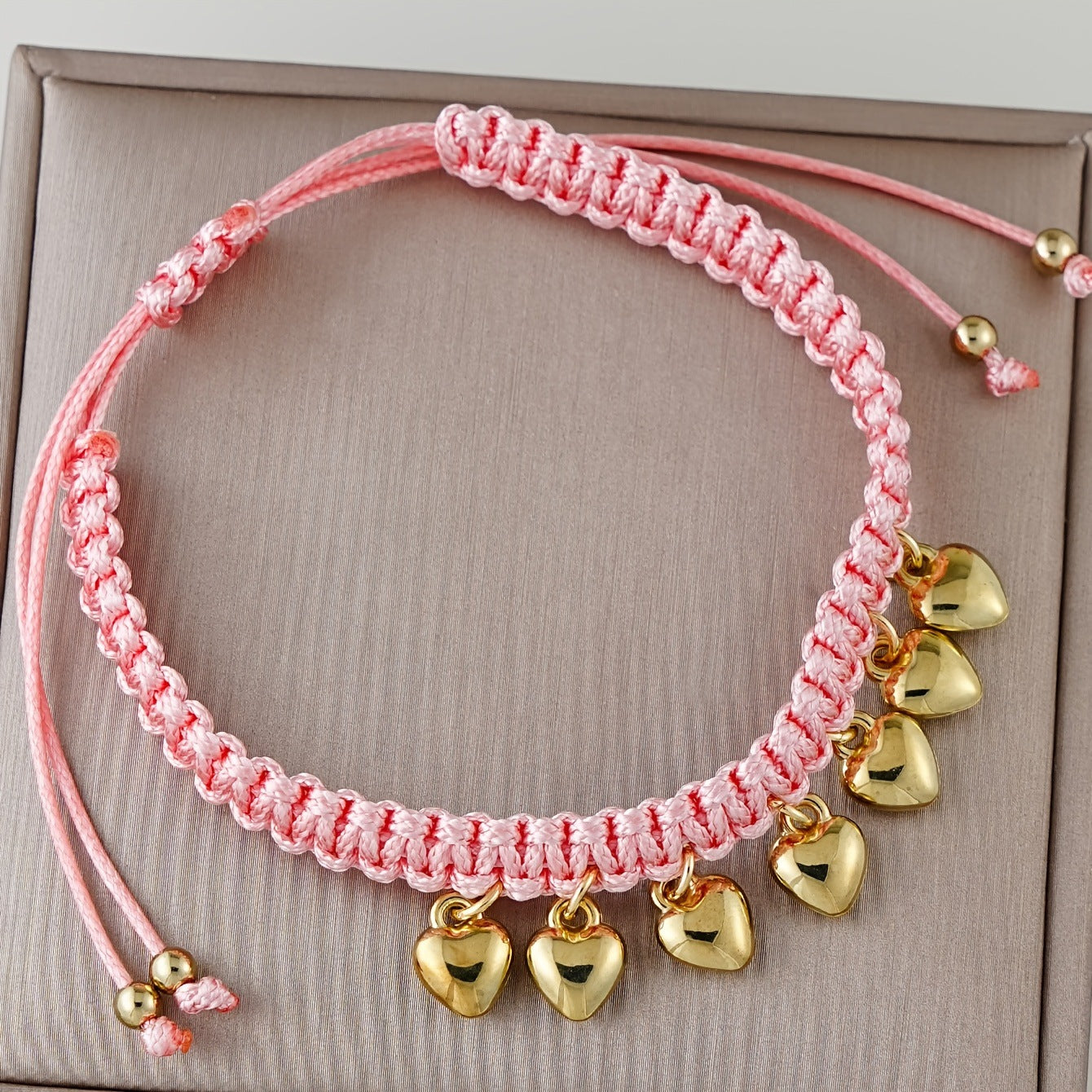 Pink Love Hand Woven Rope Minimalist Bracelets