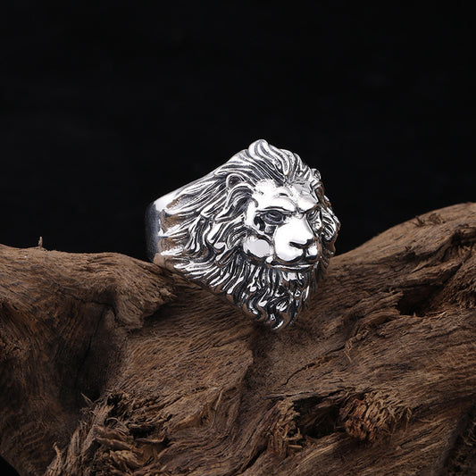 Domineering Lion Open Male Index Finger Rings