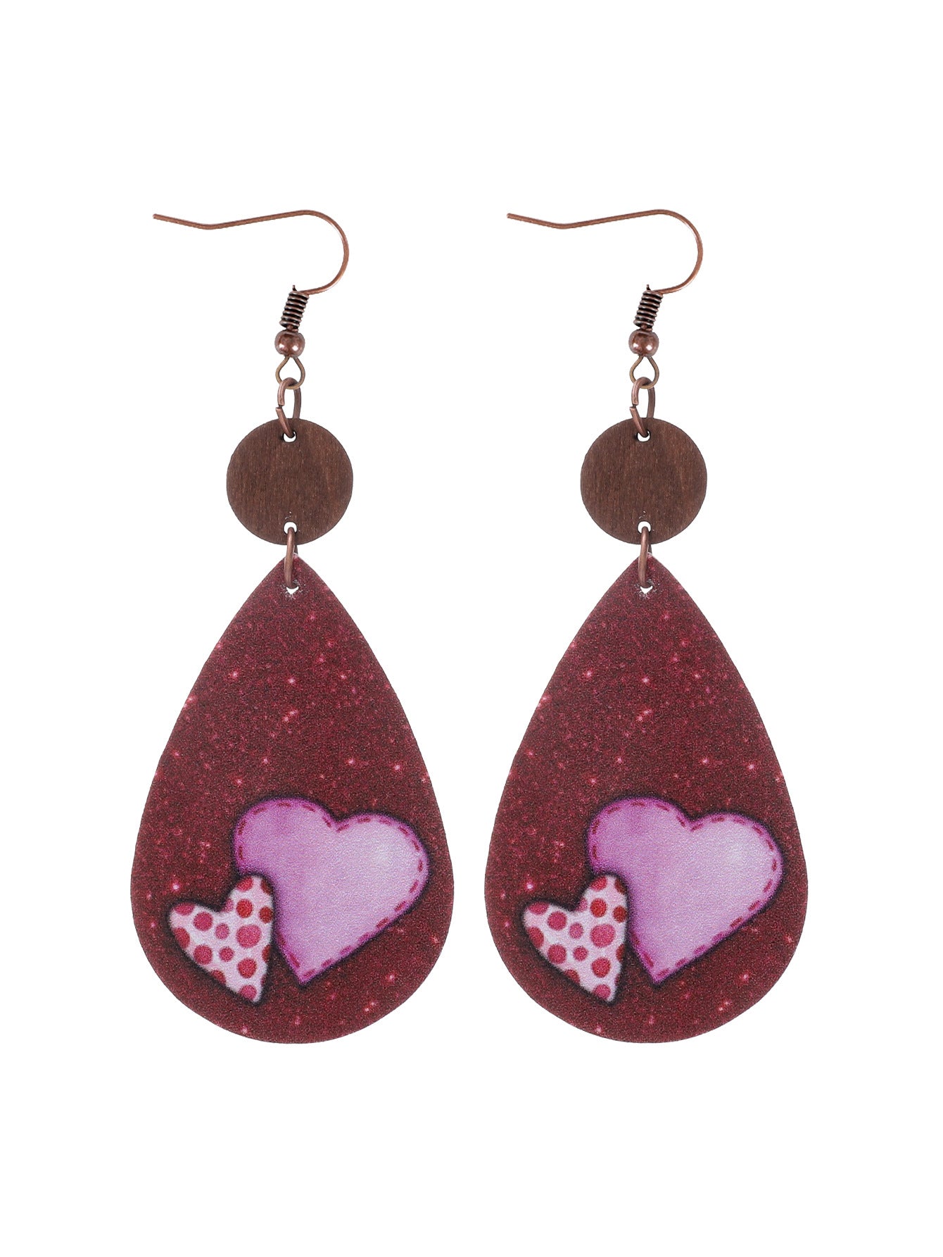 Cool Valentine's Day Bohemian Wine Glass Earrings