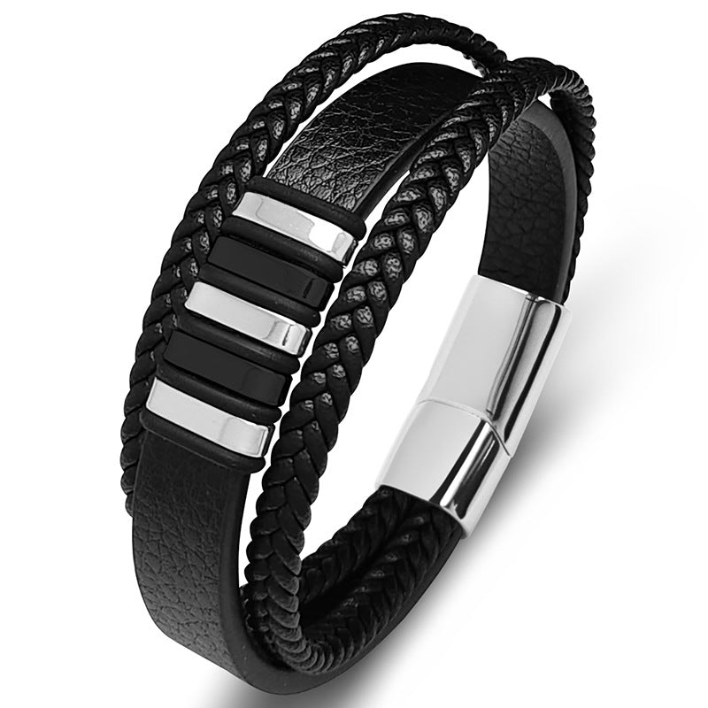 Women's & Men's Source Light Luxury Simplicity Woven Leather Bracelet