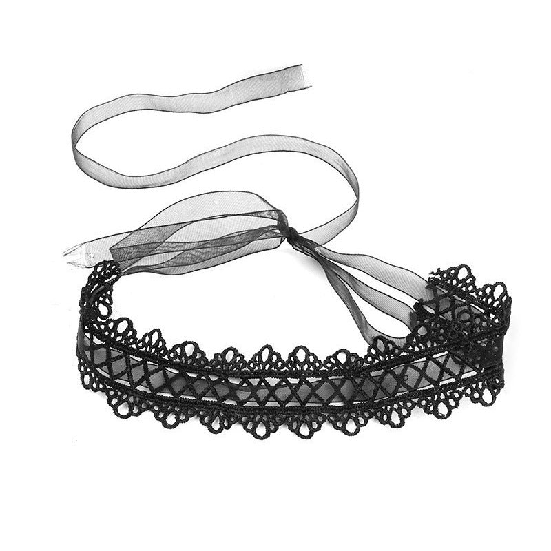Women's Lolita Cute Black Sexy Lingerie Lace Collar
