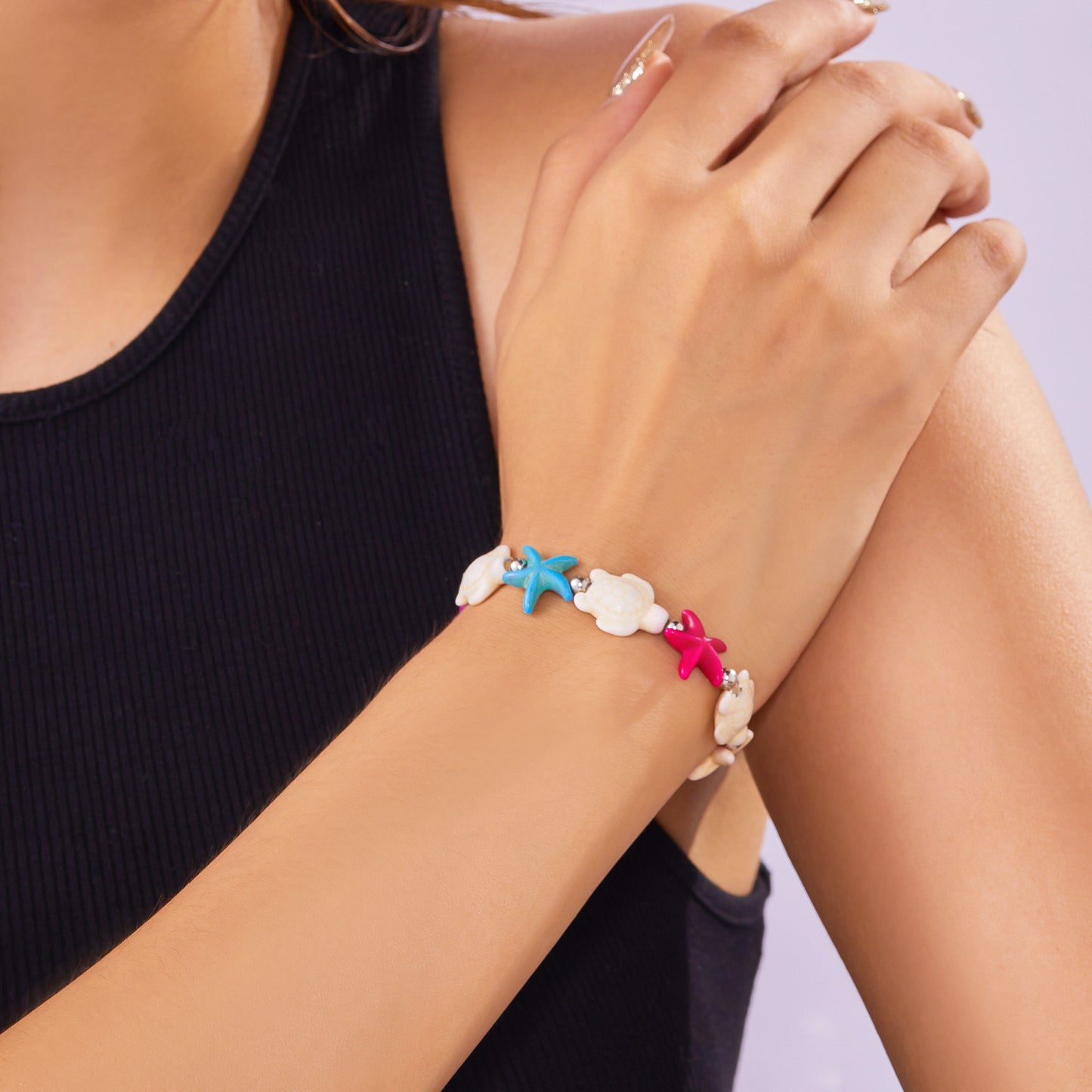 Style Hand-woven Knotted Series Natural Shell Bracelet