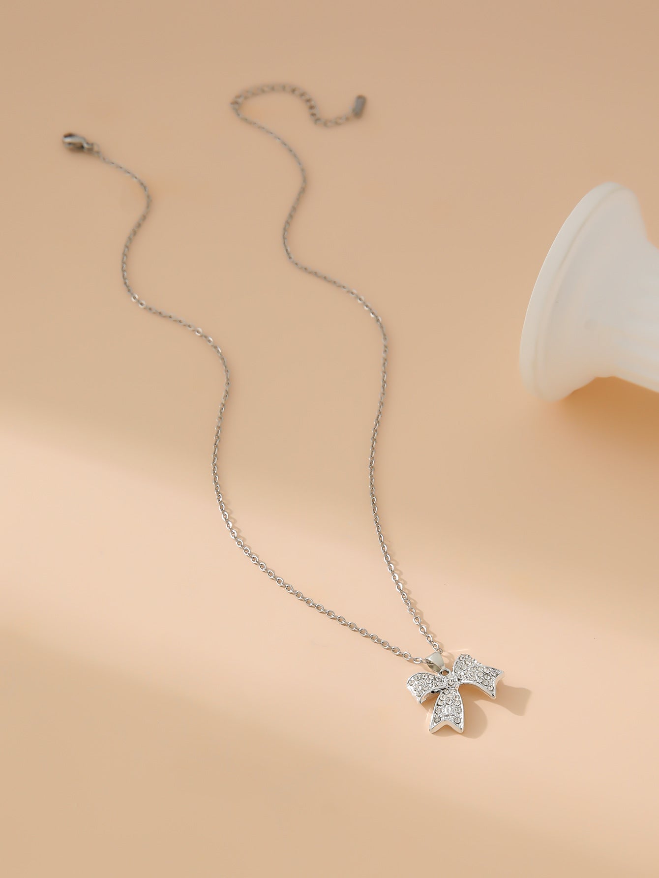 Women's Stainless Steel Diamond Four-leaf Clover Love Tower Necklaces