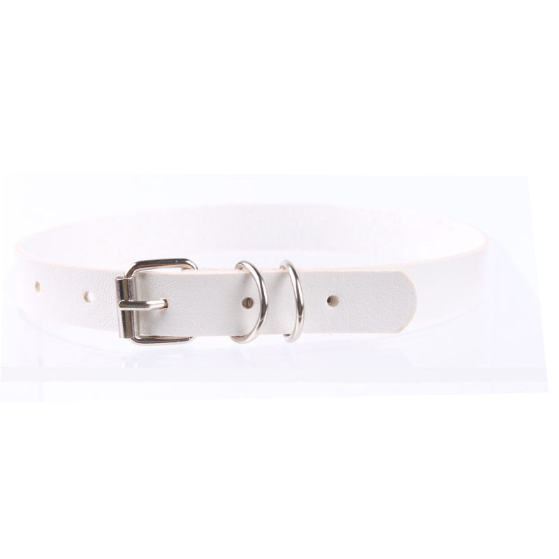 Women's Retro Punk Rock Leather Neck Band Clavicle Trendy Collar