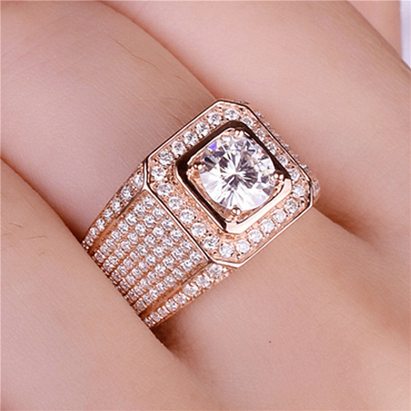 Rose Gold Plated 2 Karat Diamond Rings