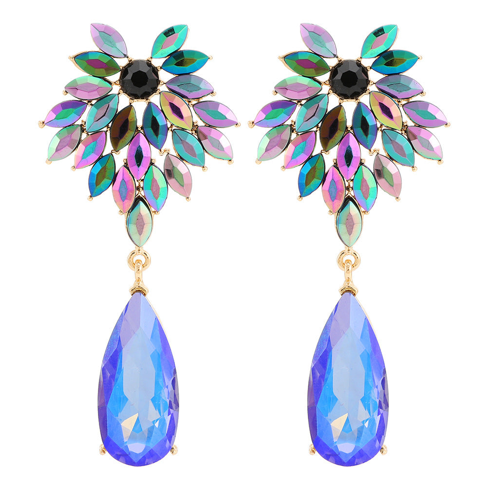 Fashion Shining Rhinestone Water Drop Large Pendants