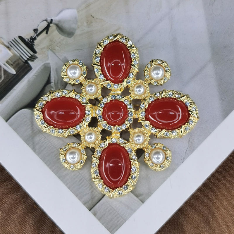 Women's & Men's Style Design Gemstone Brooch Party Dress Jewelry Accessories