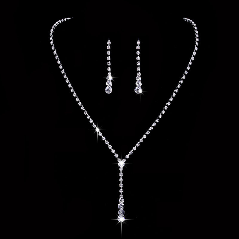 Direct Wholesale Fashion Wedding Bridal Gown Graphy Jewelry Set