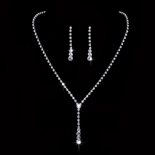 Direct Wholesale Fashion Wedding Bridal Gown Graphy Jewelry Set