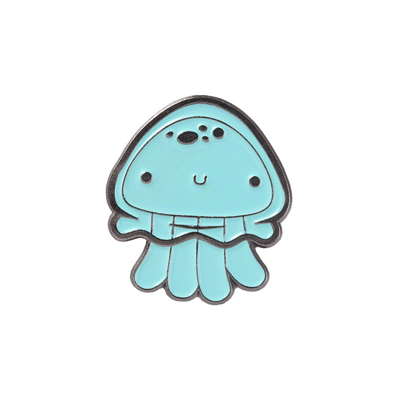 Marine Life Brooch Octopus Whale Badge For Brooches