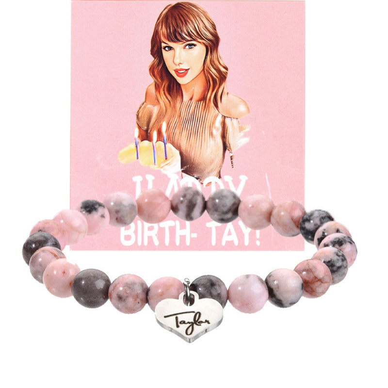 Steel Love Taylor Woven Pink Zebra Bracelets