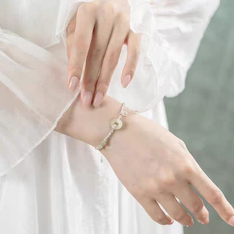 Trendy Imitation Chalcedony Safety Buckle Female Bracelet