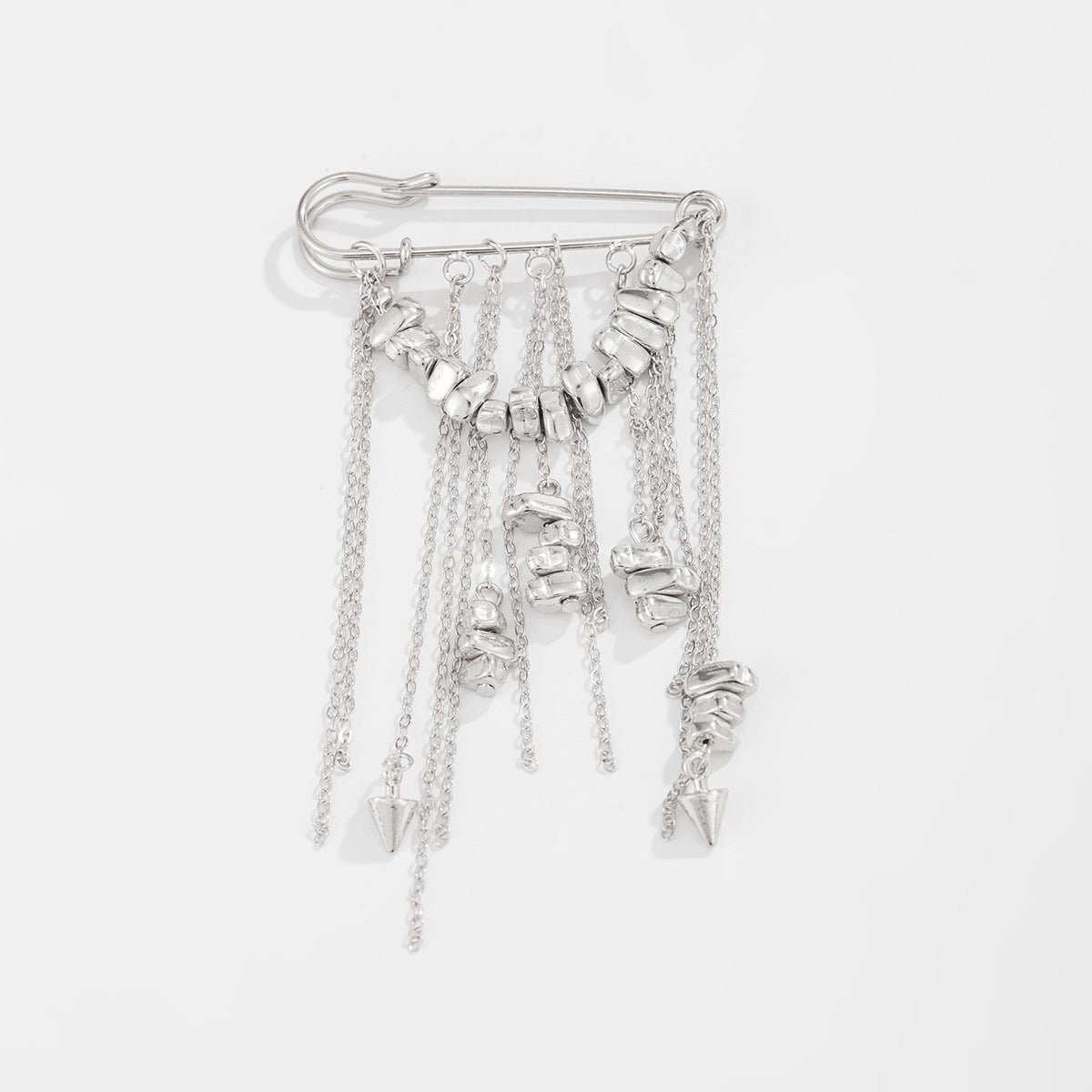Pin Brooch Design Gravel Rivet Shortened Brooches