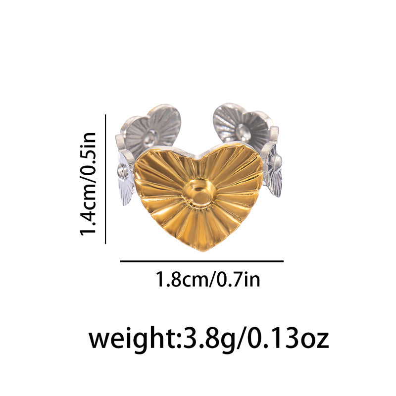 Open Personality Special Interest Light Luxury Retro Style High-grade Decorative Rings