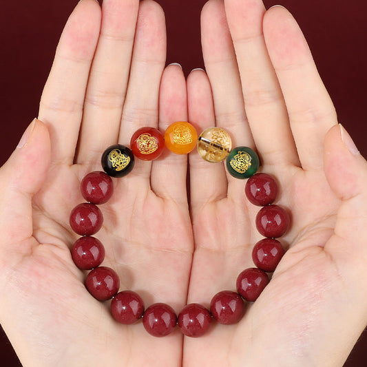 Women's & Men's Of Wealth Lucky Beads Original Life Charm Ethnic Style Bracelets