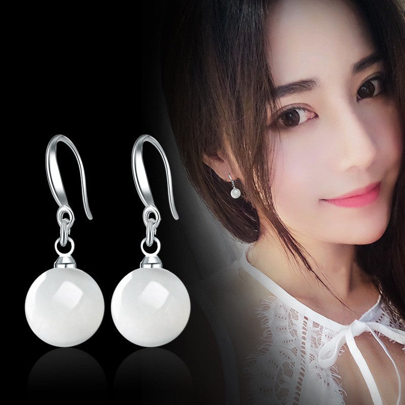 Women's French Style Hoop Design Simple Earclip Stud Earrings