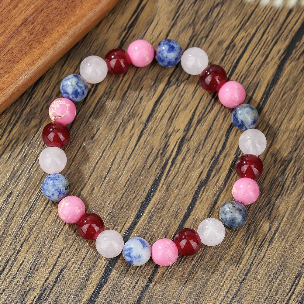Retro Style Multiple Tigereye Emperor Stone Filament Bracelets