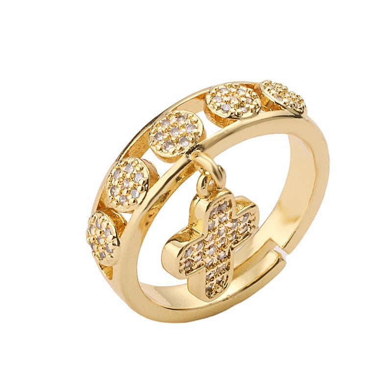 Women's Niche Style Geometric Stainless Steel Light Luxury Rings