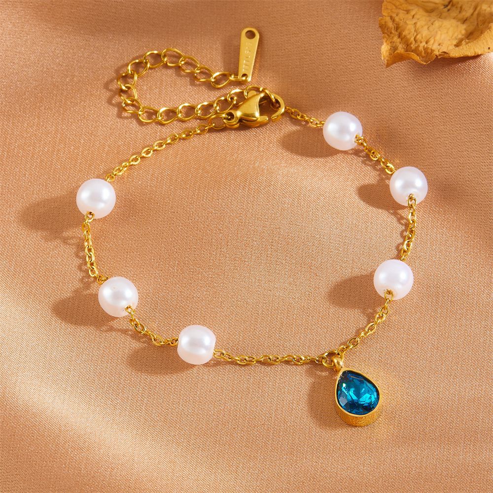 Women's Heart Bow Tie Clover Scallop Pearl High Bracelets