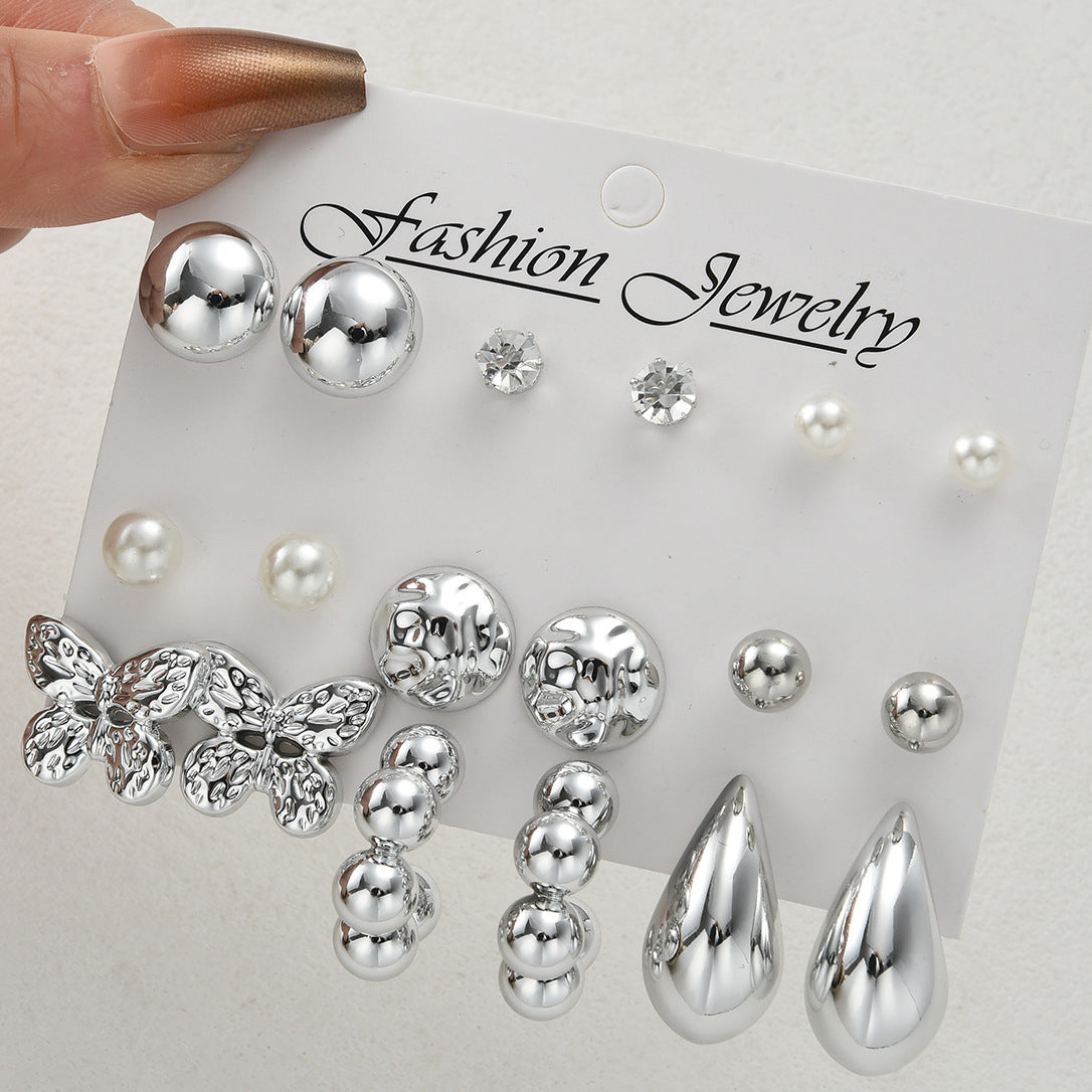 Fashion Starfish Shell Conch Type Water-drop Eardrops Rings