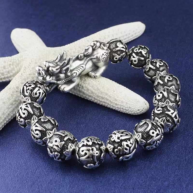 Women's & Men's Mantra Sier Retro Bracelet