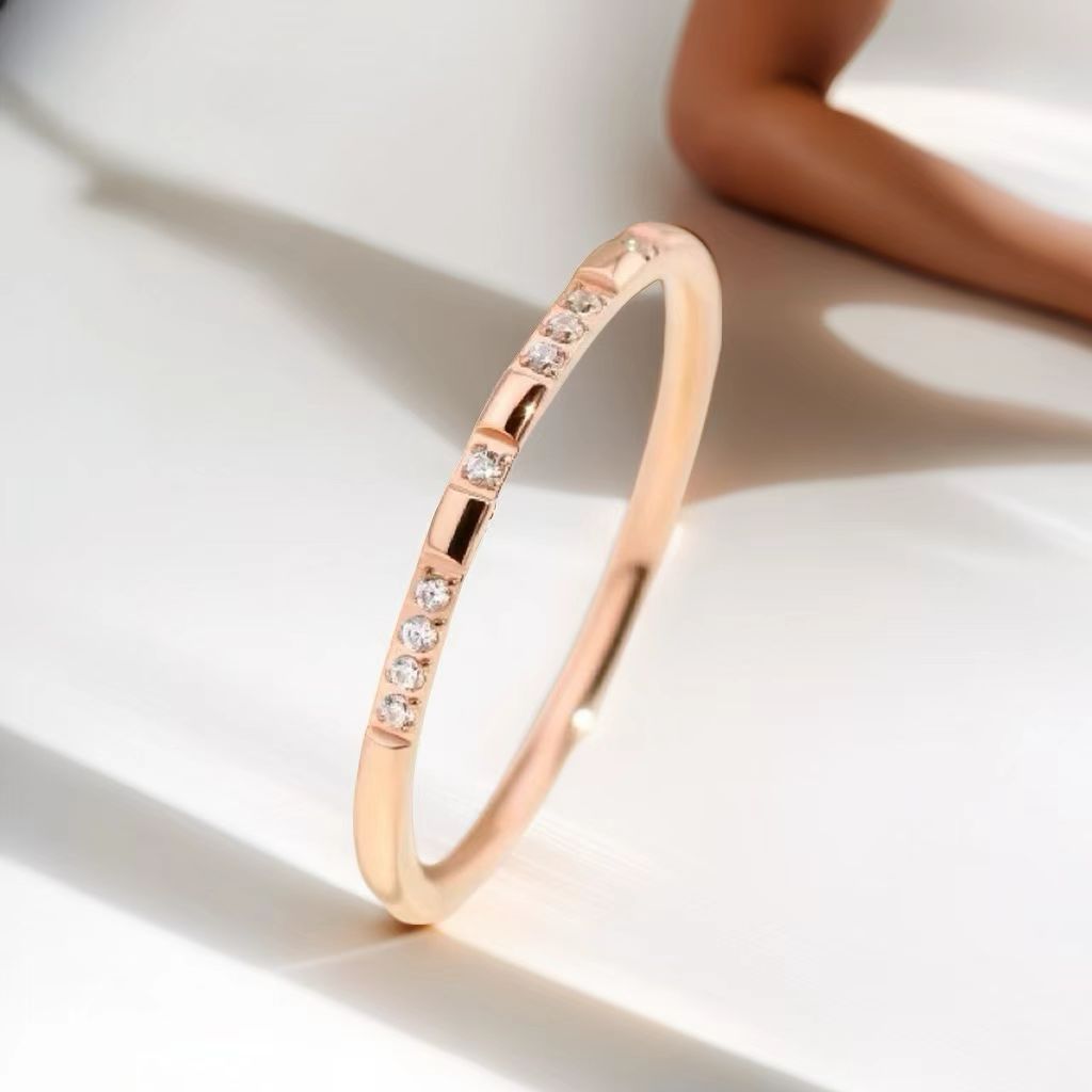 Women's Titanium Steel Electroplating Light Luxury Style Bracelets