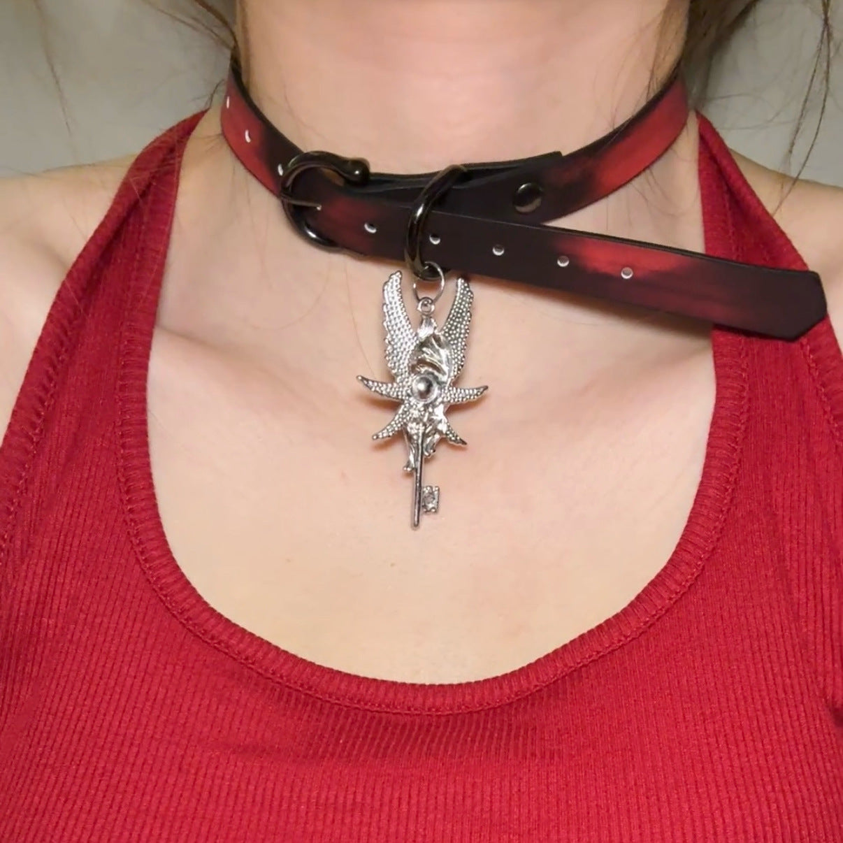 Women's Warm Color Changing Leather Hot Senior Clavicle Collar