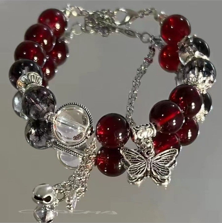 Xi Tigereye Watermelon Crystal Glazed Gift Bracelet
