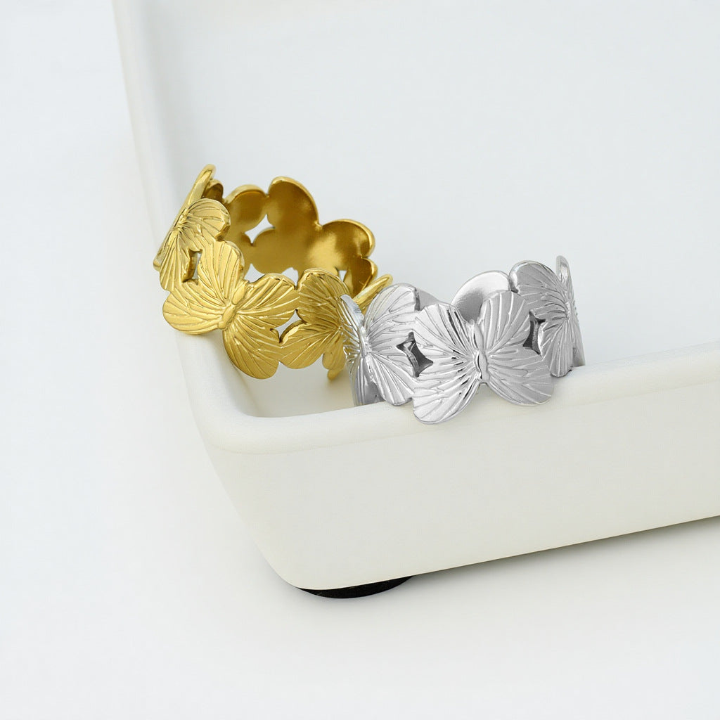 Women's Butterfly Opening Adjustable Personalized Creative Design Sense Ring